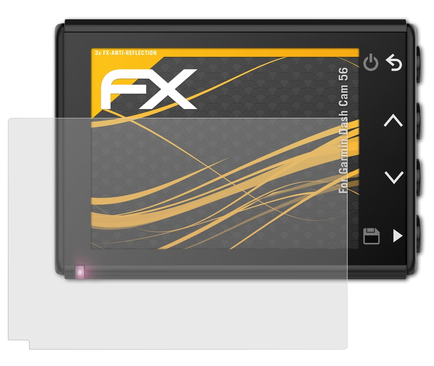 FX-Antireflex 56) Cam 3x Dash Garmin Displayschutz(für ATFOLIX