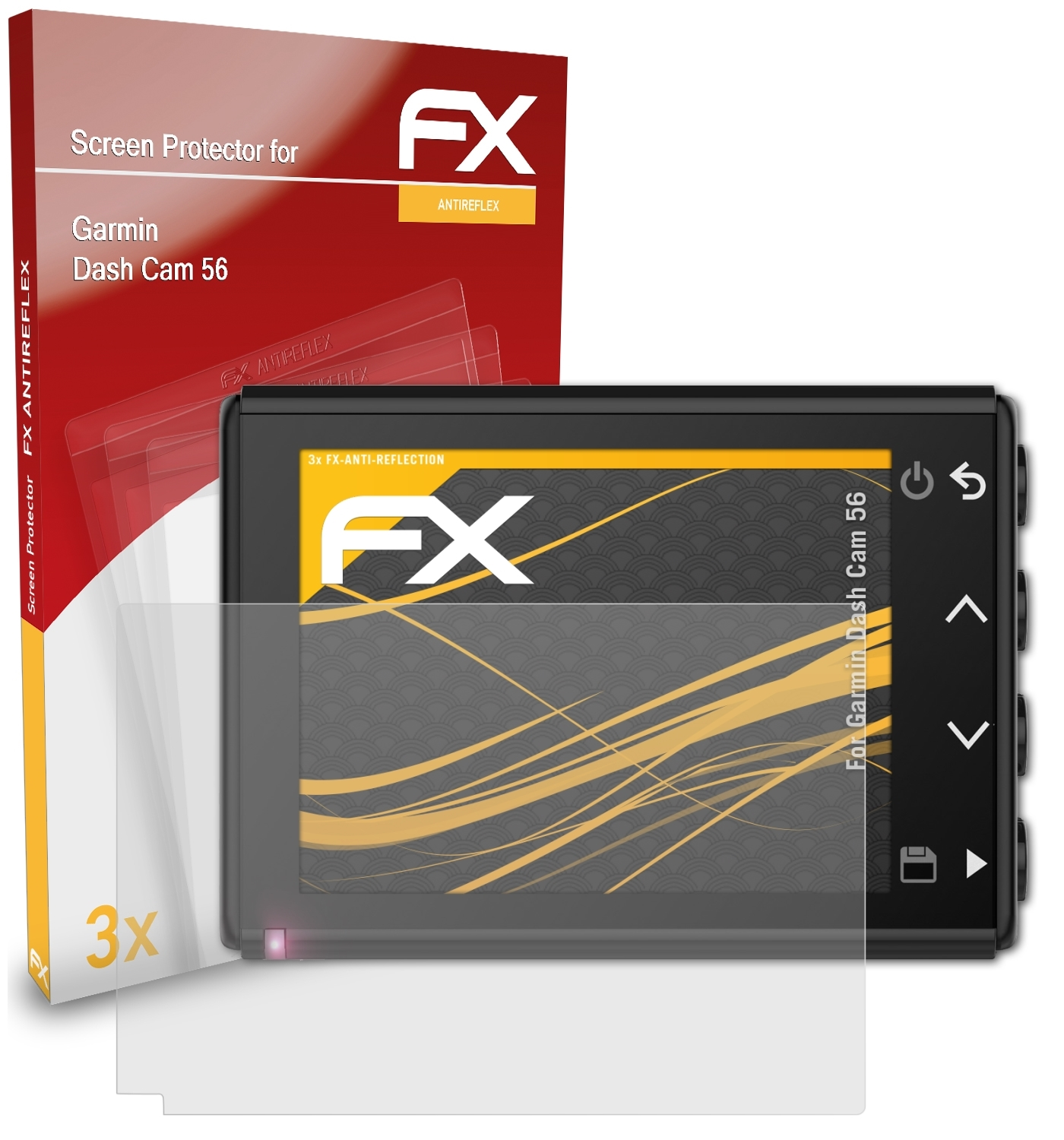Cam 56) ATFOLIX Garmin 3x Dash Displayschutz(für FX-Antireflex