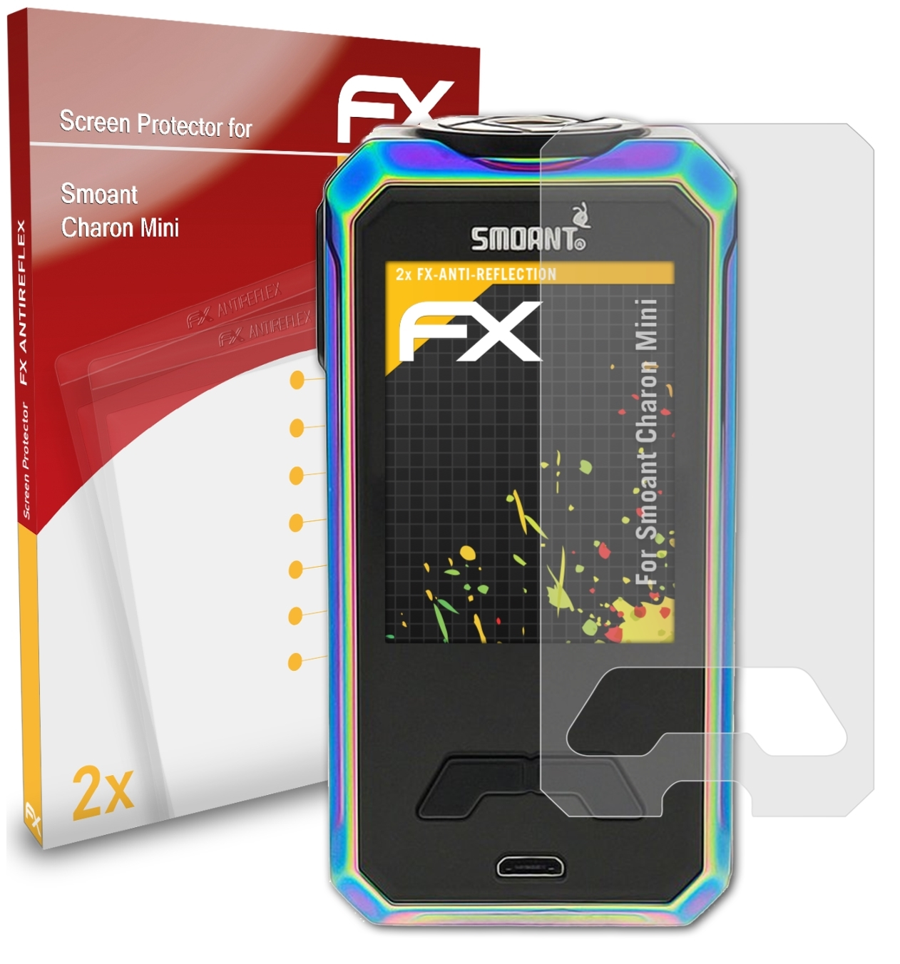 ATFOLIX 2x FX-Antireflex Displayschutz(für Charon Mini) Smoant