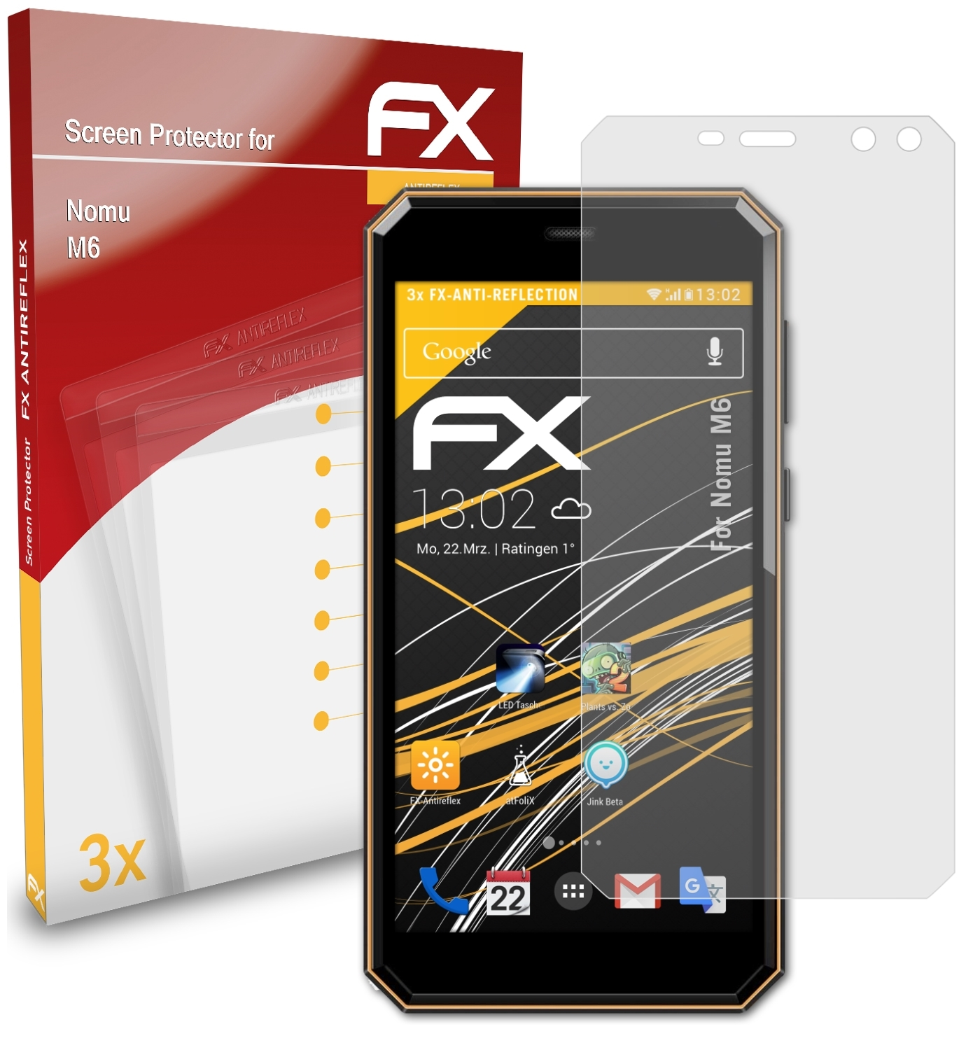 FX-Antireflex ATFOLIX Displayschutz(für M6) 3x Nomu