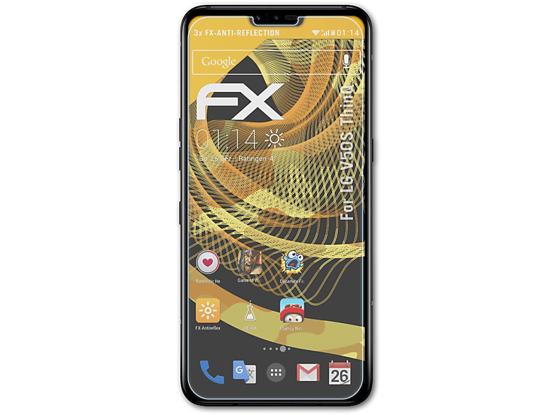 ATFOLIX 3x FX-Antireflex Displayschutz(für LG V50S ThinQ)