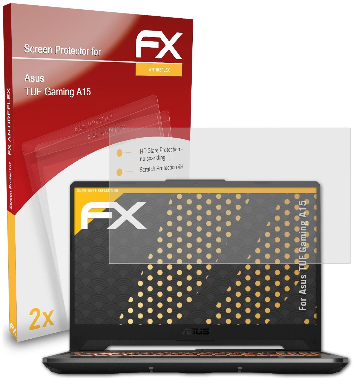 Asus Gaming FX-Antireflex A15 Displayschutz(für (2020)) 2x ATFOLIX TUF