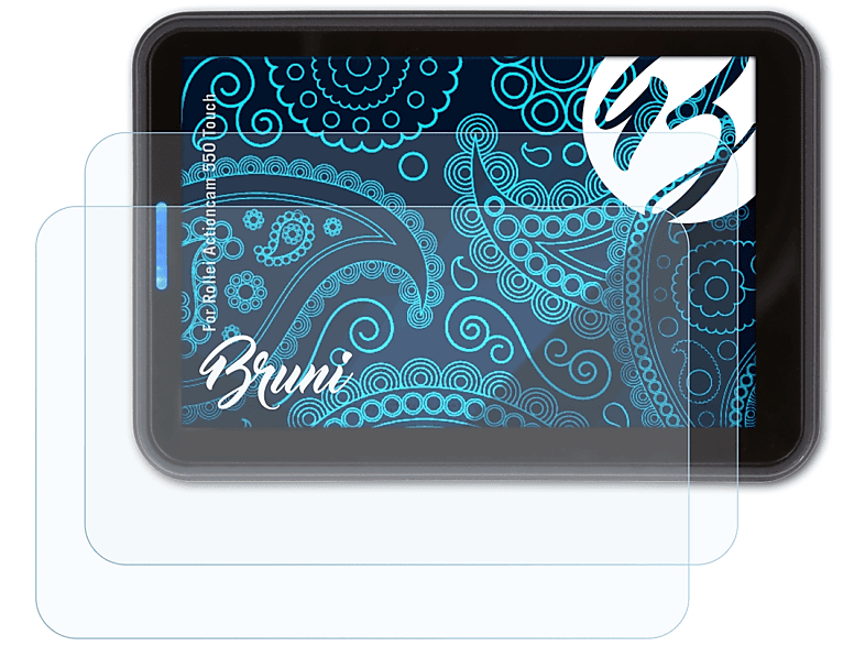 BRUNI 2x 550 Actioncam Touch) Basics-Clear Rollei Schutzfolie(für