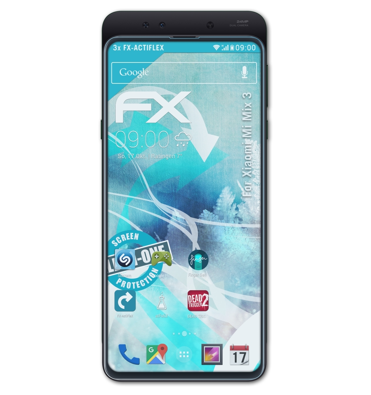 ATFOLIX 3x Mi 3) Displayschutz(für Xiaomi FX-ActiFleX Mix
