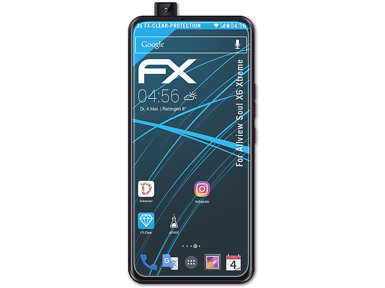 ATFOLIX 3x FX-Clear Displayschutz(für Allview Xtreme) Soul X6