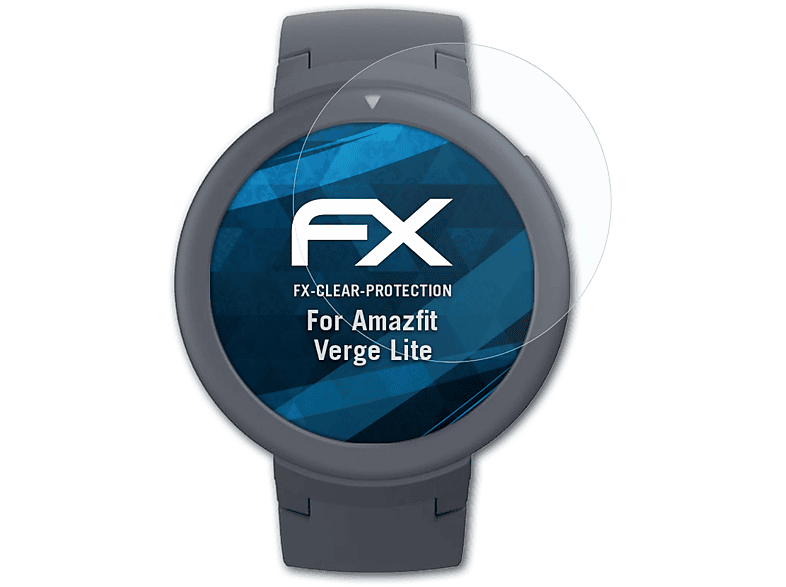 Lite) Displayschutz(für ATFOLIX 3x Amazfit FX-Clear Verge