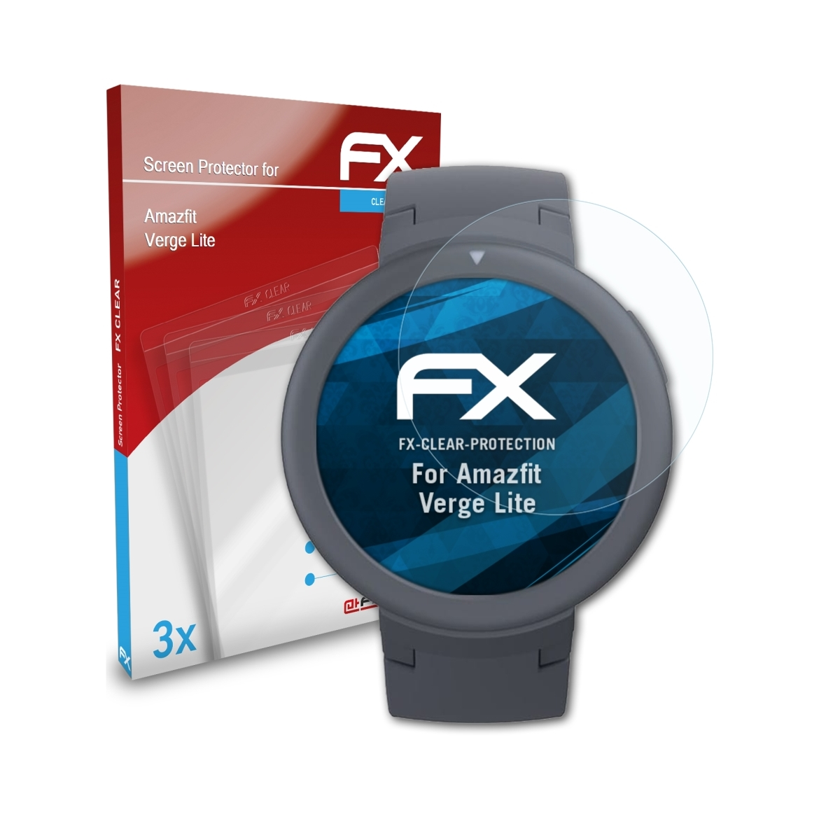 FX-Clear Verge Lite) Displayschutz(für ATFOLIX Amazfit 3x