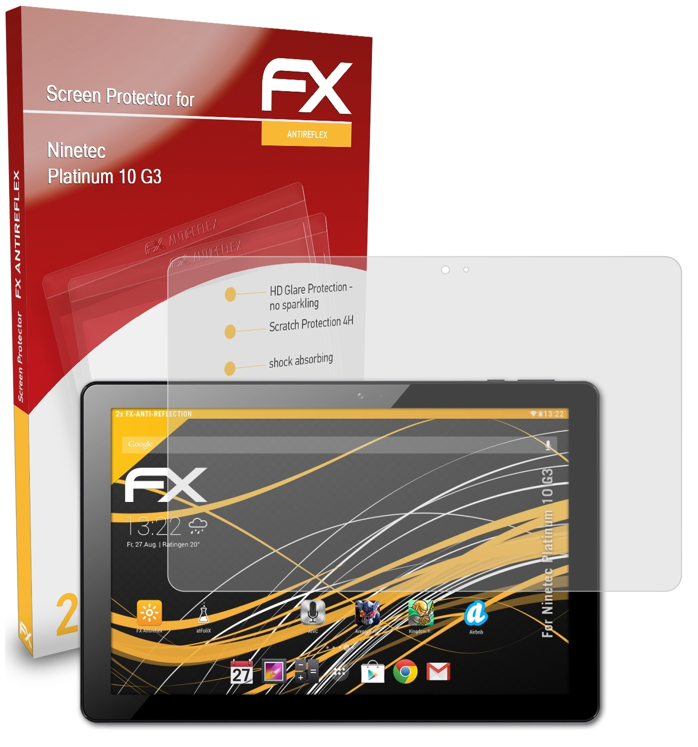 G3) Displayschutz(für 2x ATFOLIX Ninetec FX-Antireflex Platinum 10