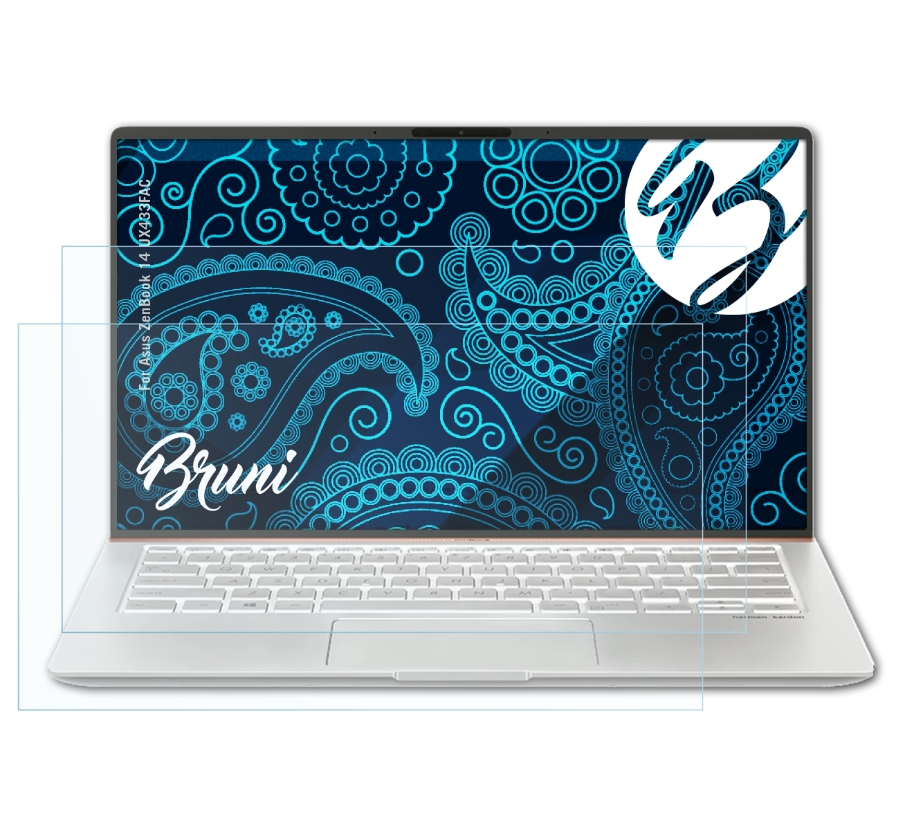 BRUNI 14 (UX433FAC)) Basics-Clear 2x Schutzfolie(für Asus ZenBook