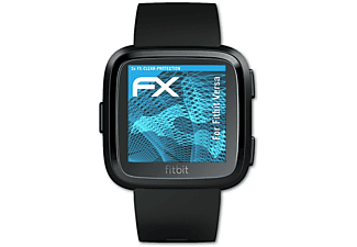 ATFOLIX 3x klar&stoßfest Displayschutz(für Fitbit Versa)
