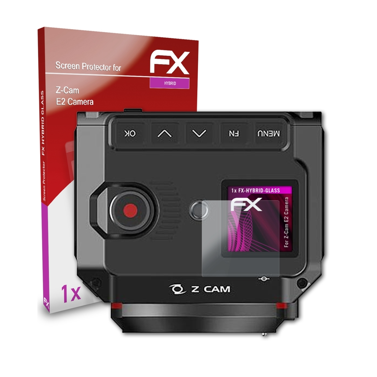 ATFOLIX FX-Hybrid-Glass Schutzglas(für Z-Cam Camera) E2