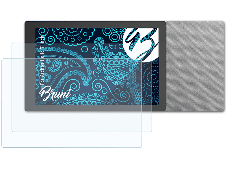 BRUNI 2x Basics-Clear Schutzfolie(für Archos Hello 7 inch) | Schutzfolien & Schutzgläser