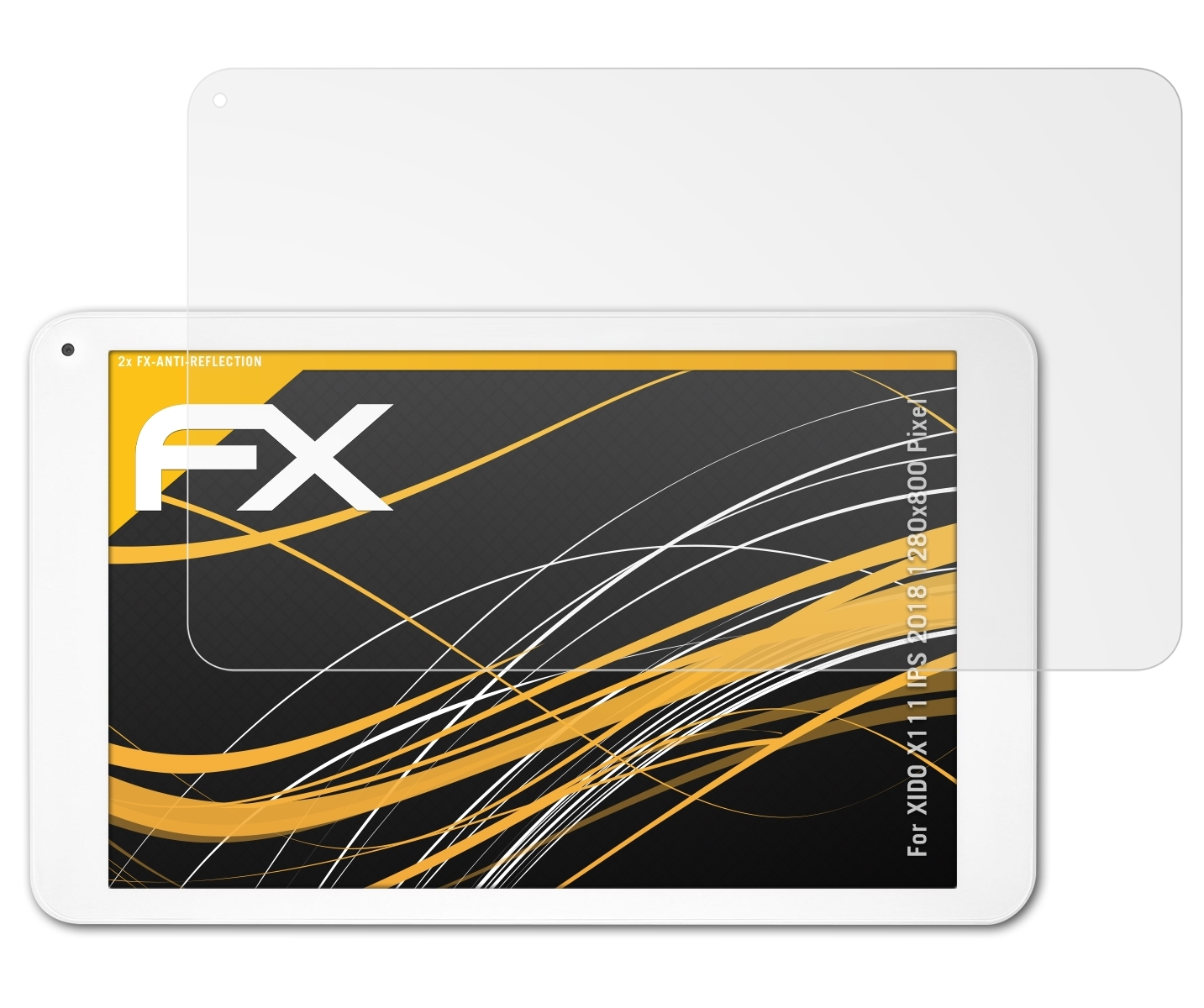 ATFOLIX 2x XIDO IPS X111 2018 Pixel)) FX-Antireflex Displayschutz(für (1280x800