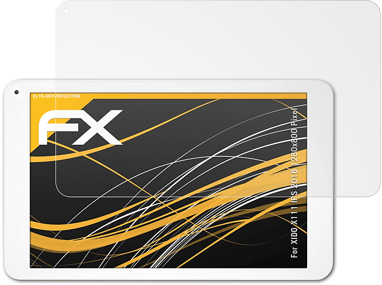 Displayschutz(für Pixel)) 2018 ATFOLIX IPS (1280x800 FX-Antireflex XIDO 2x X111