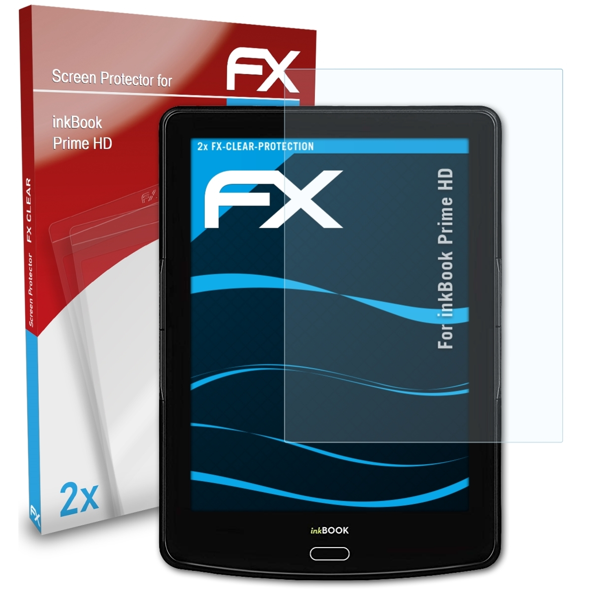 ATFOLIX 2x FX-Clear Displayschutz(für inkBook HD) Prime