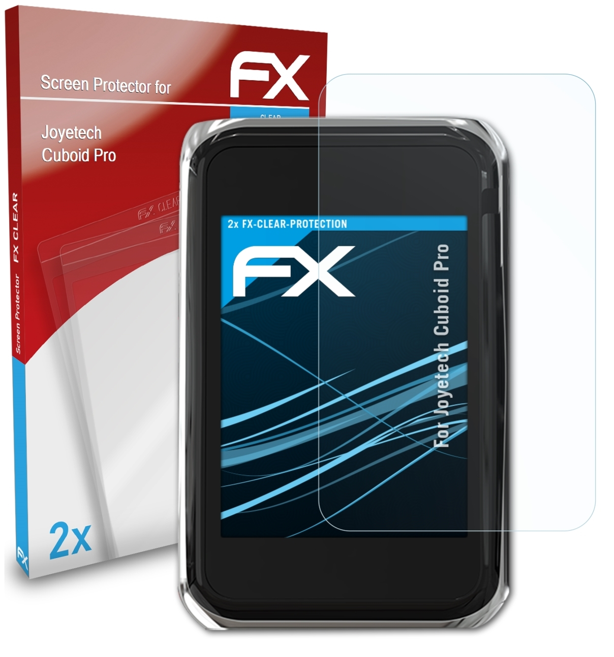 ATFOLIX 2x FX-Clear Displayschutz(für Joyetech Pro) Cuboid