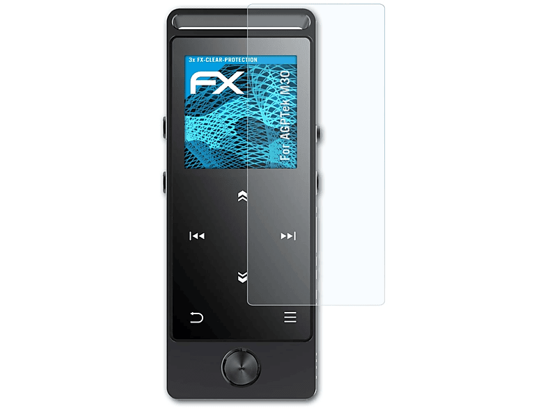 ATFOLIX 3x FX-Clear Displayschutz(für AGPTek M30)