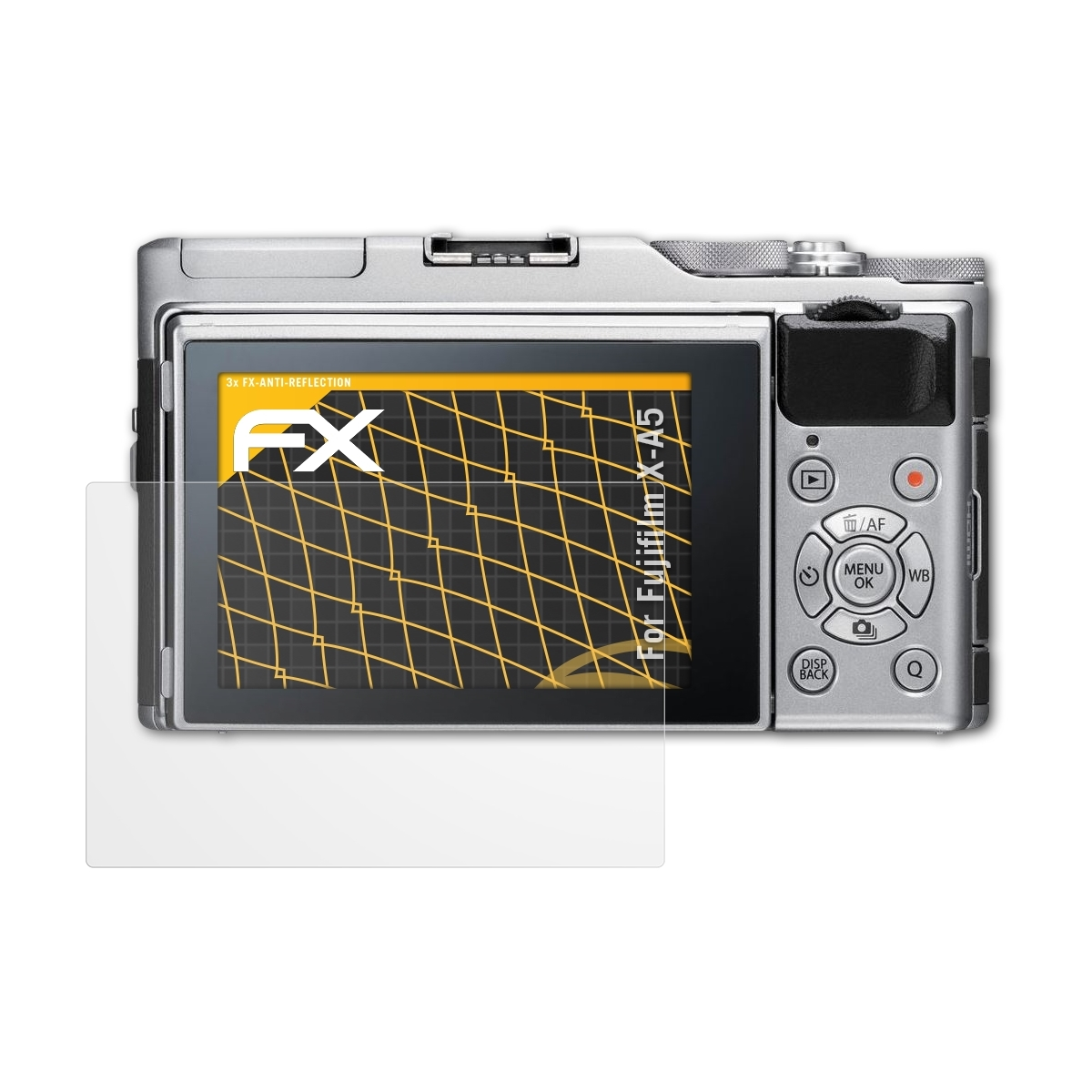 3x X-A5) Displayschutz(für FX-Antireflex Fujifilm ATFOLIX