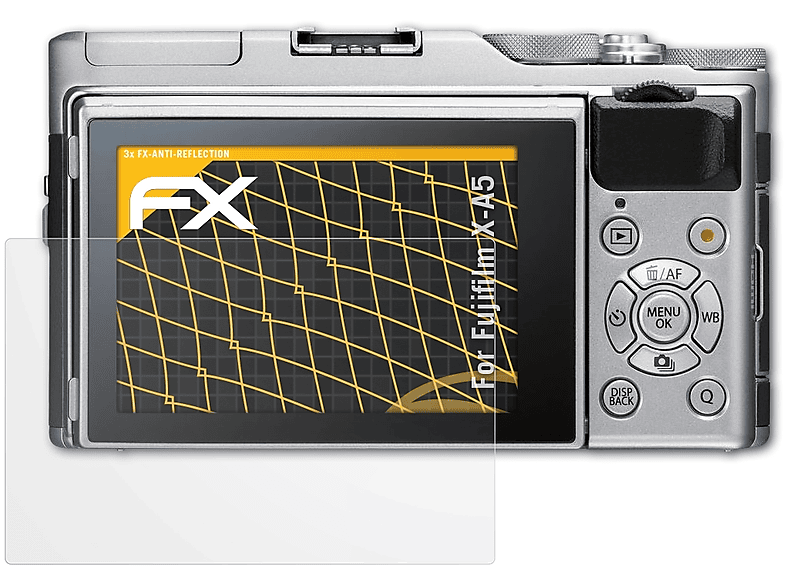 ATFOLIX 3x FX-Antireflex Displayschutz(für Fujifilm X-A5)