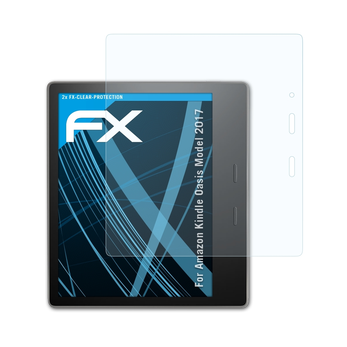 ATFOLIX 2x FX-Clear Displayschutz(für Oasis Kindle (Model Amazon 2017))