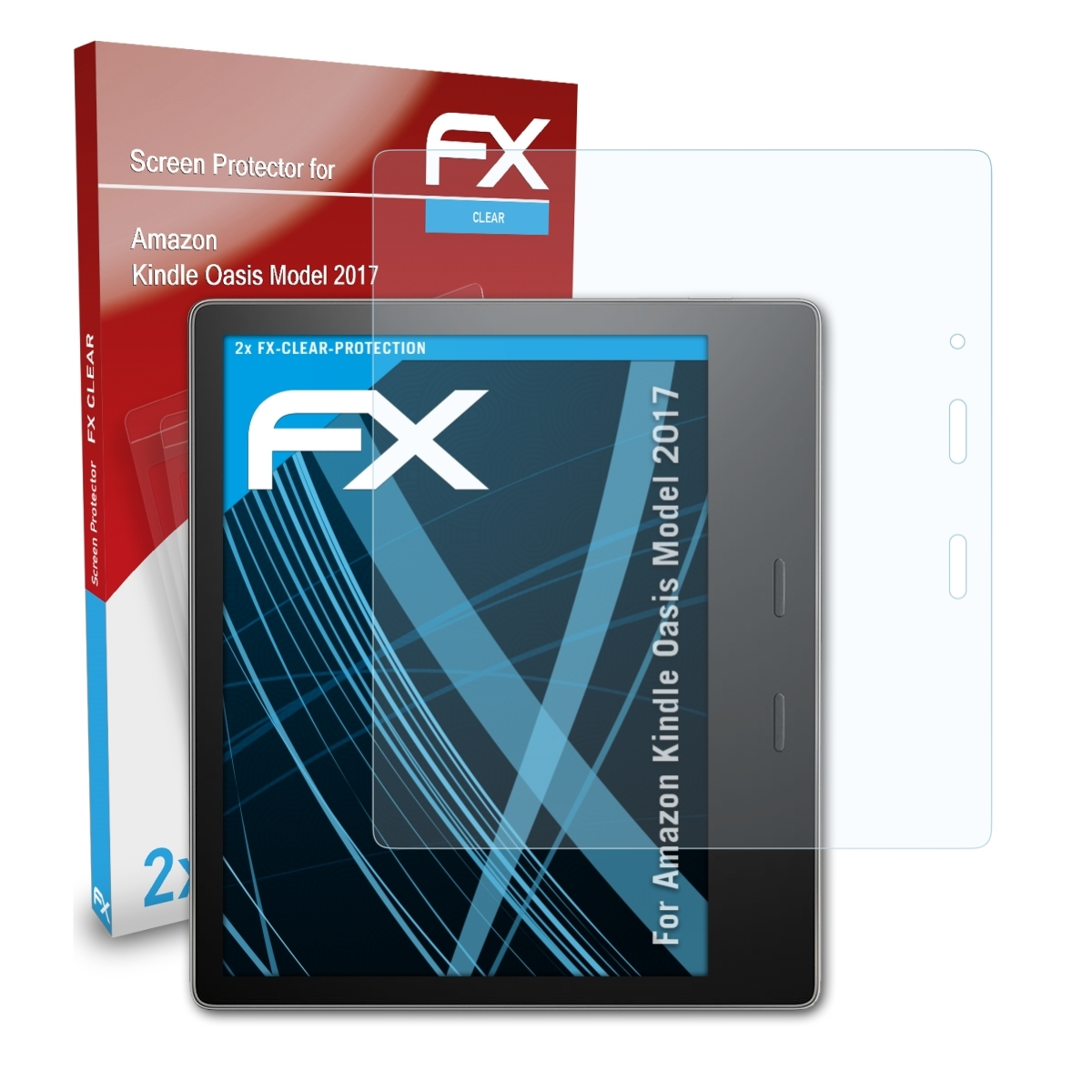 ATFOLIX 2x FX-Clear Kindle Displayschutz(für Oasis Amazon (Model 2017))