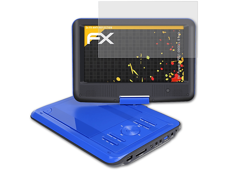 ATFOLIX 3x FX-Antireflex Displayschutz(für Pumpkin PD01-09001L 9 Inch)