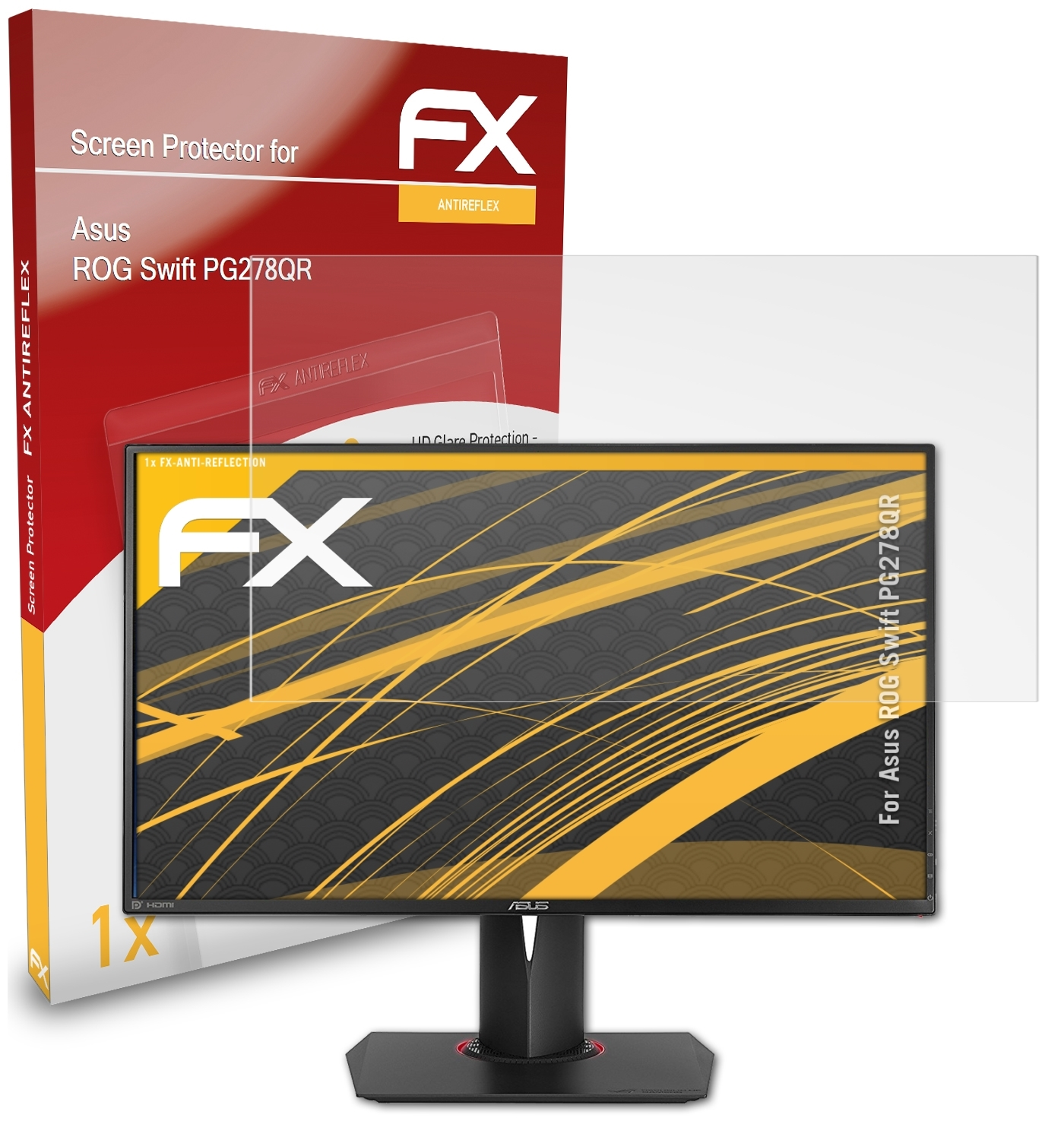 ATFOLIX FX-Antireflex Displayschutz(für PG278QR) Swift ROG Asus
