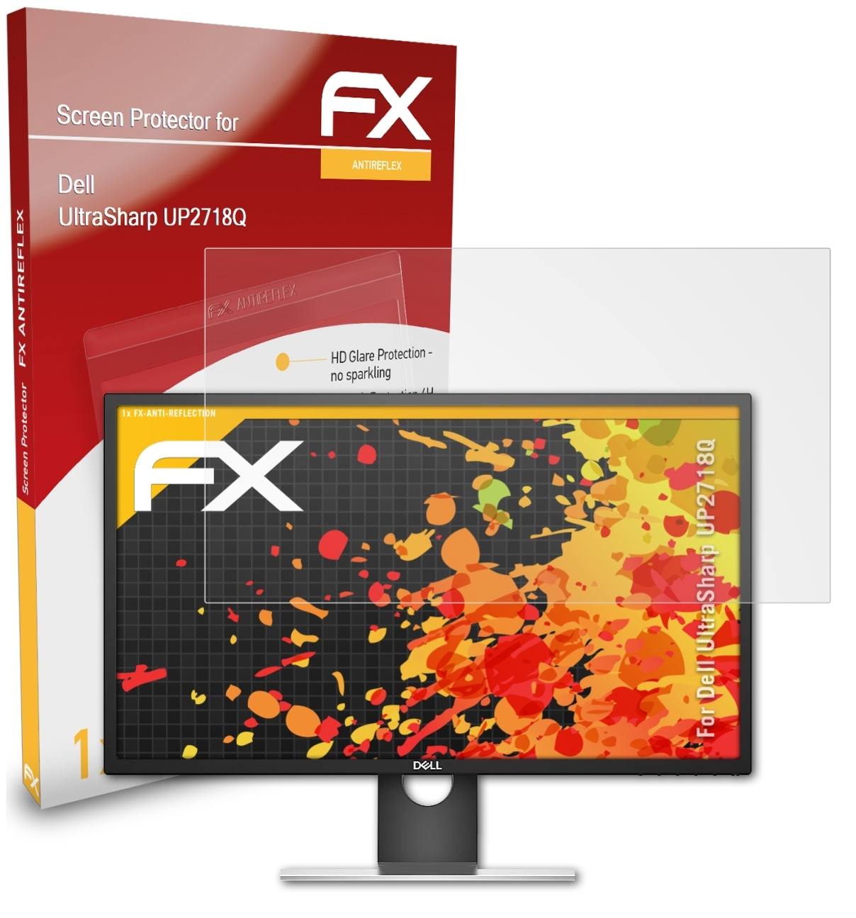 ATFOLIX FX-Antireflex Displayschutz(für Dell UltraSharp UP2718Q)