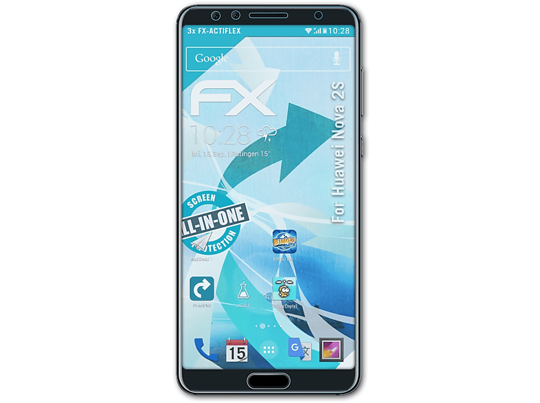 ATFOLIX 3x FX-ActiFleX Displayschutz(für Huawei Nova 2S)