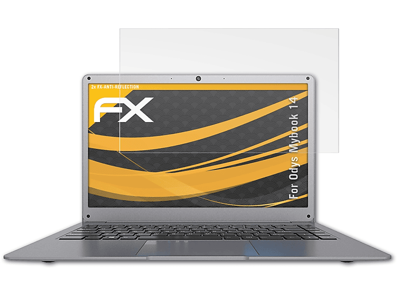 ATFOLIX 2x FX-Antireflex Displayschutz(für Odys Mybook 14)