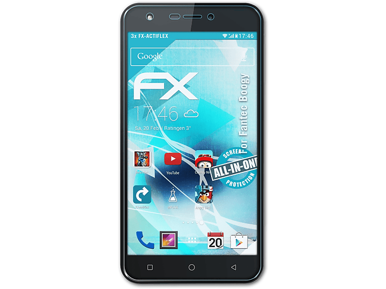 ATFOLIX 3x FX-ActiFleX Displayschutz(für Fantec Boogy)