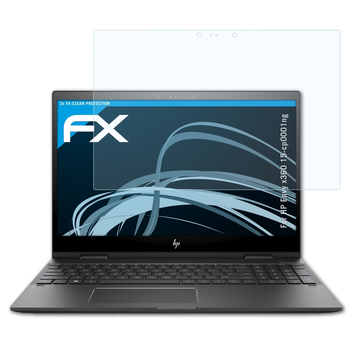 2x x360 ATFOLIX HP Displayschutz(für 15-cp0001ng) Envy FX-Clear
