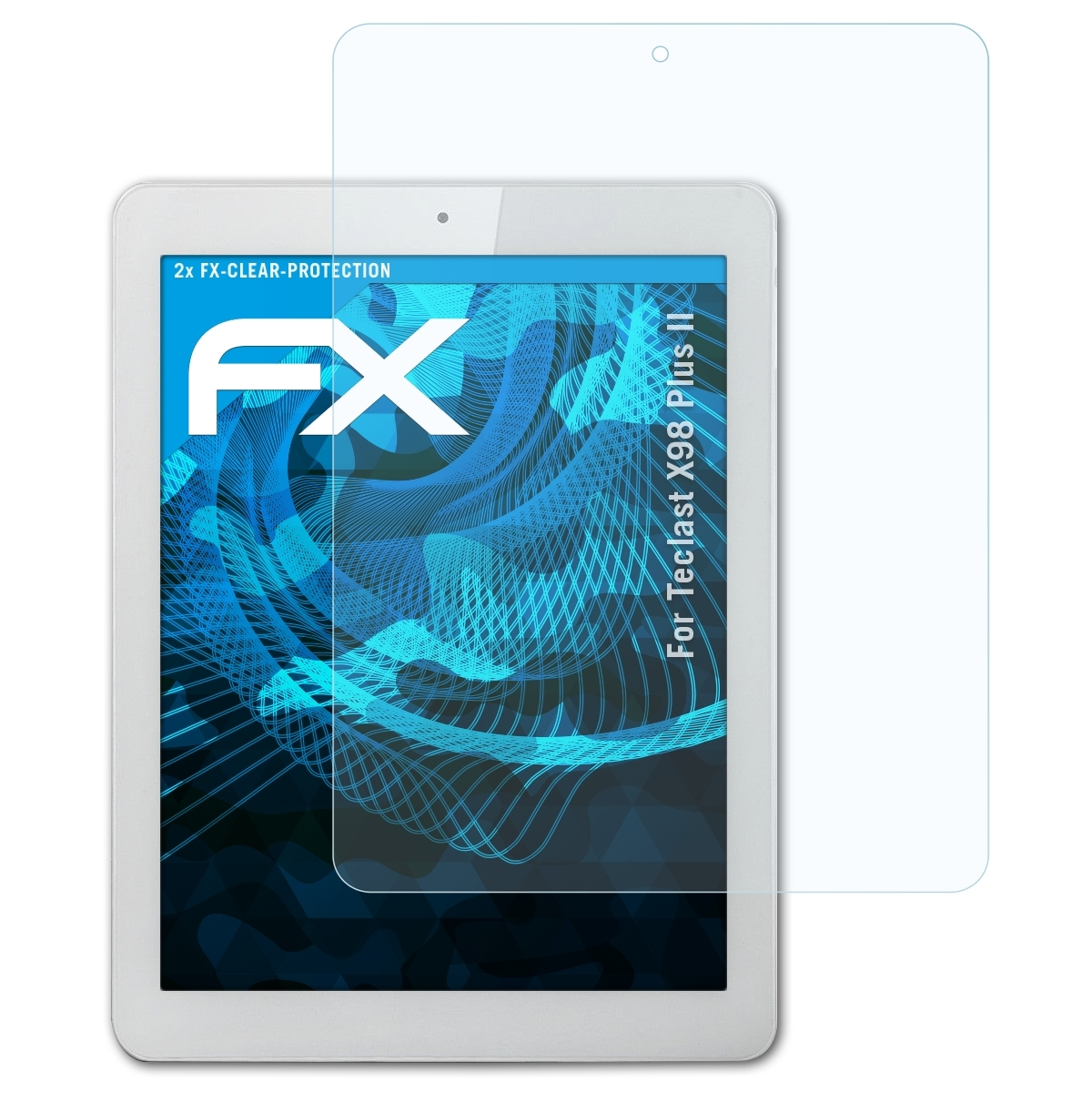 ATFOLIX 2x FX-Clear Displayschutz(für II) Plus X98 Teclast