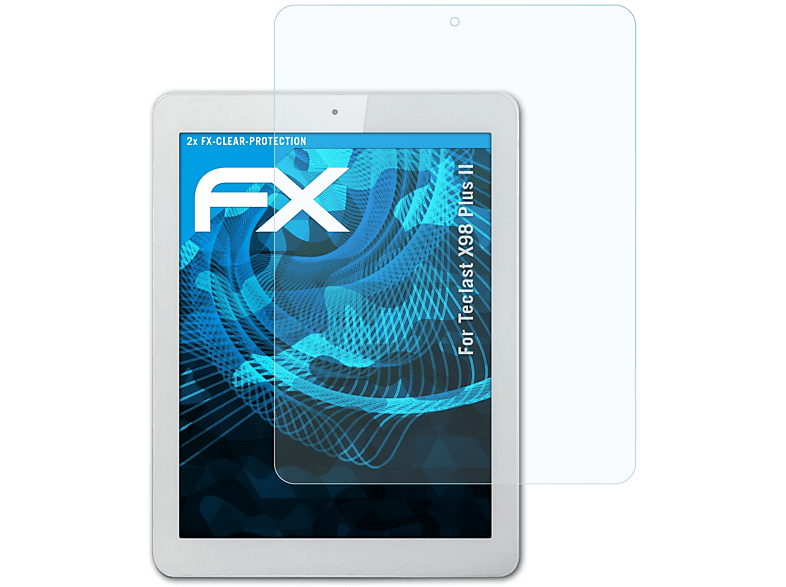 Plus ATFOLIX Teclast 2x X98 Displayschutz(für II) FX-Clear