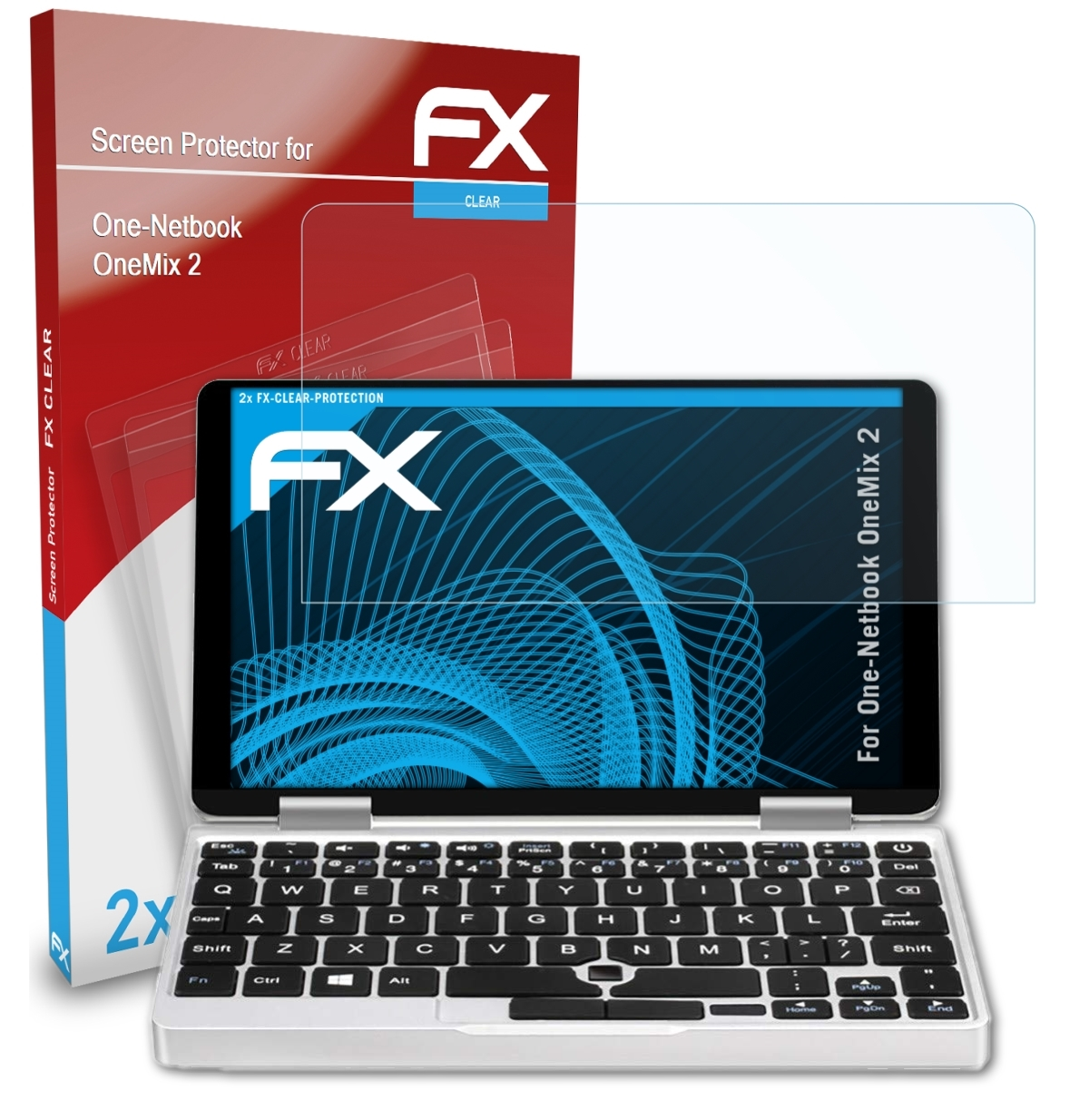 FX-Clear 2) ATFOLIX 2x Displayschutz(für One-Netbook OneMix