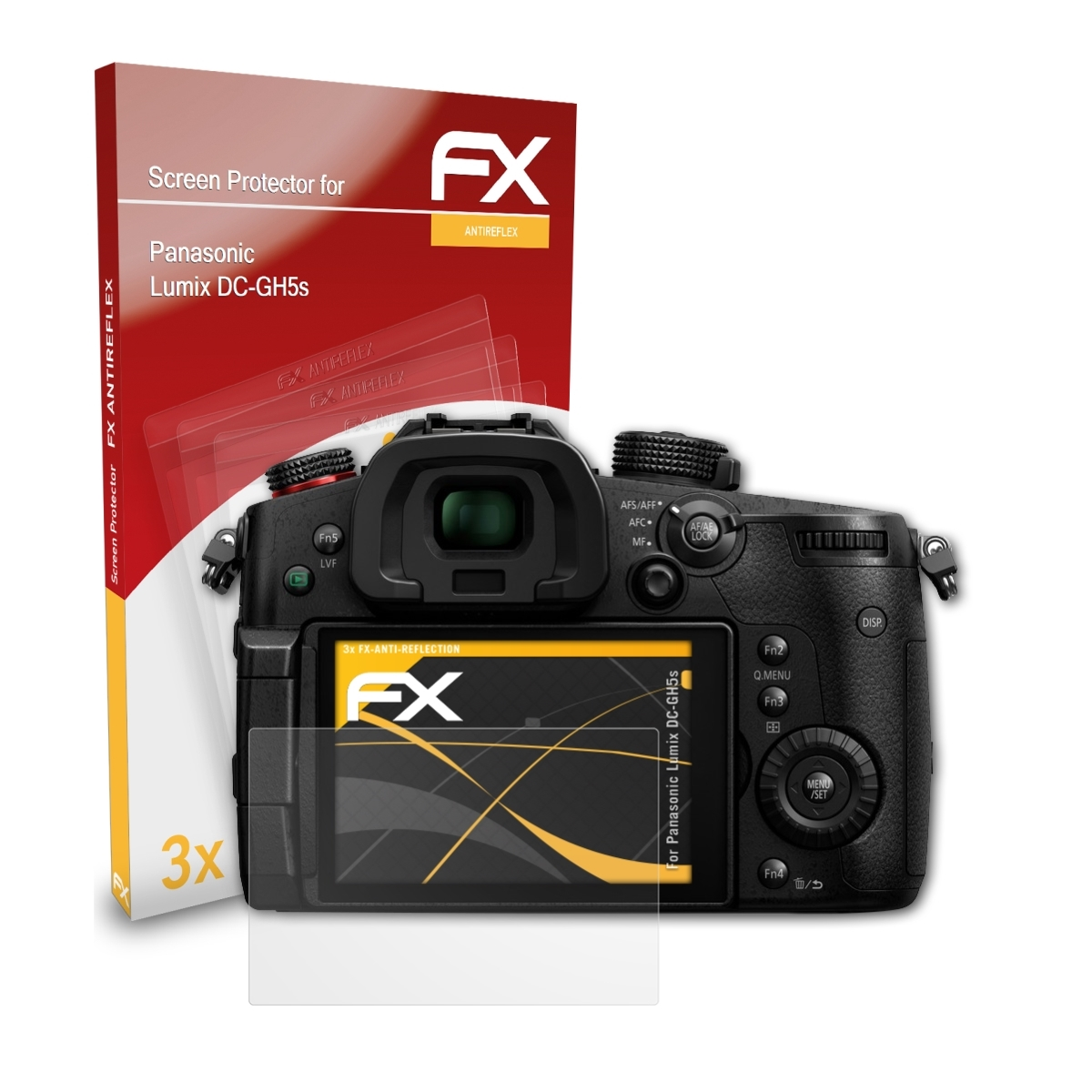 Panasonic ATFOLIX Lumix FX-Antireflex Displayschutz(für DC-GH5s) 3x