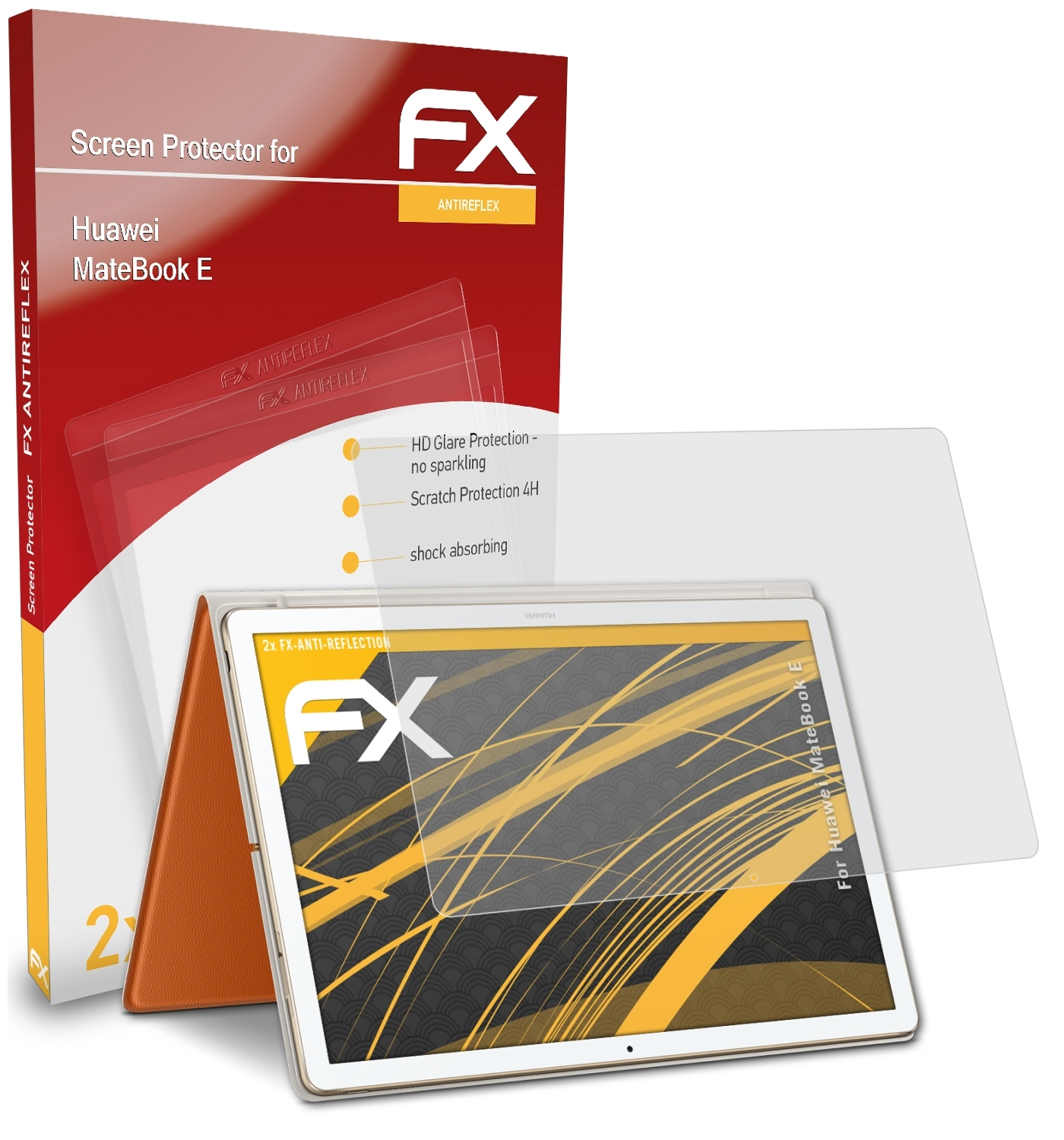 Displayschutz(für FX-Antireflex Huawei MateBook E) ATFOLIX 2x
