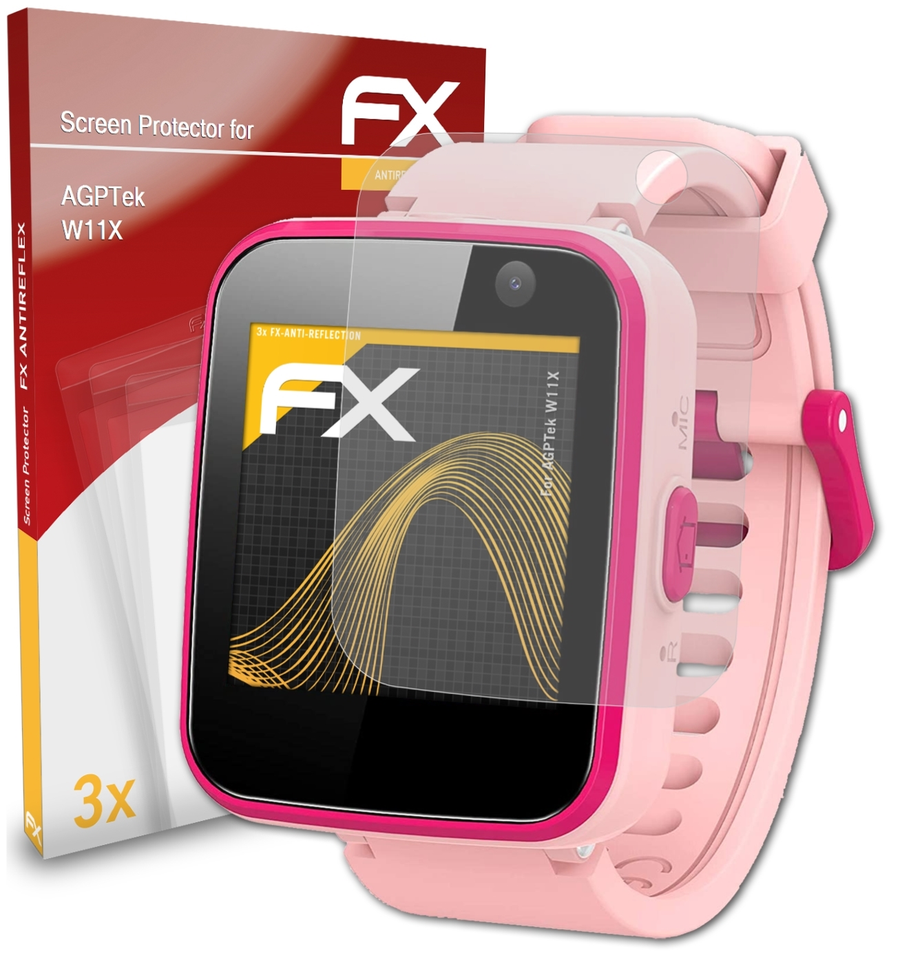 Displayschutz(für W11X) 3x ATFOLIX FX-Antireflex AGPTek