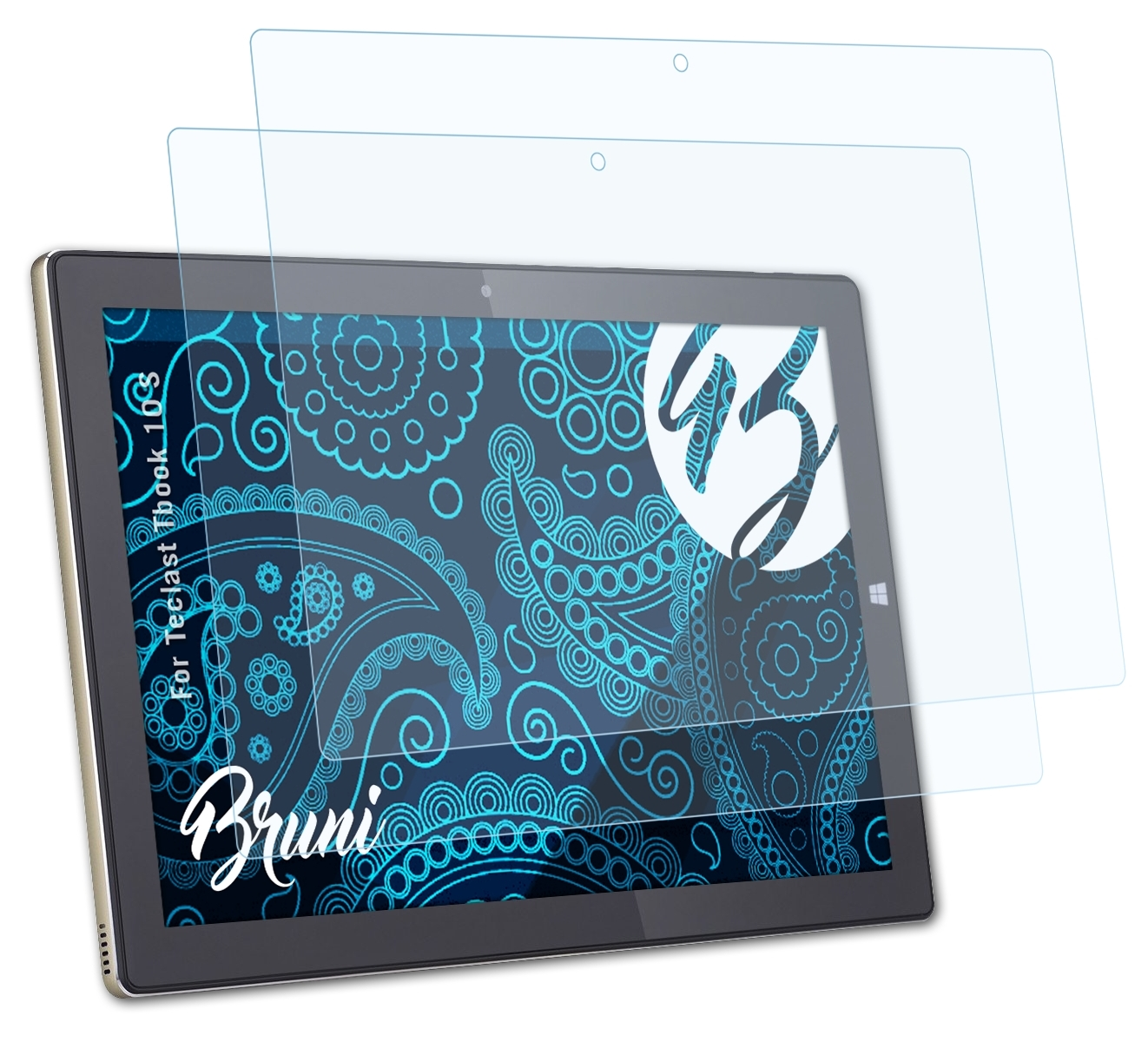 BRUNI 2x 10 Schutzfolie(für Teclast S) Basics-Clear Tbook