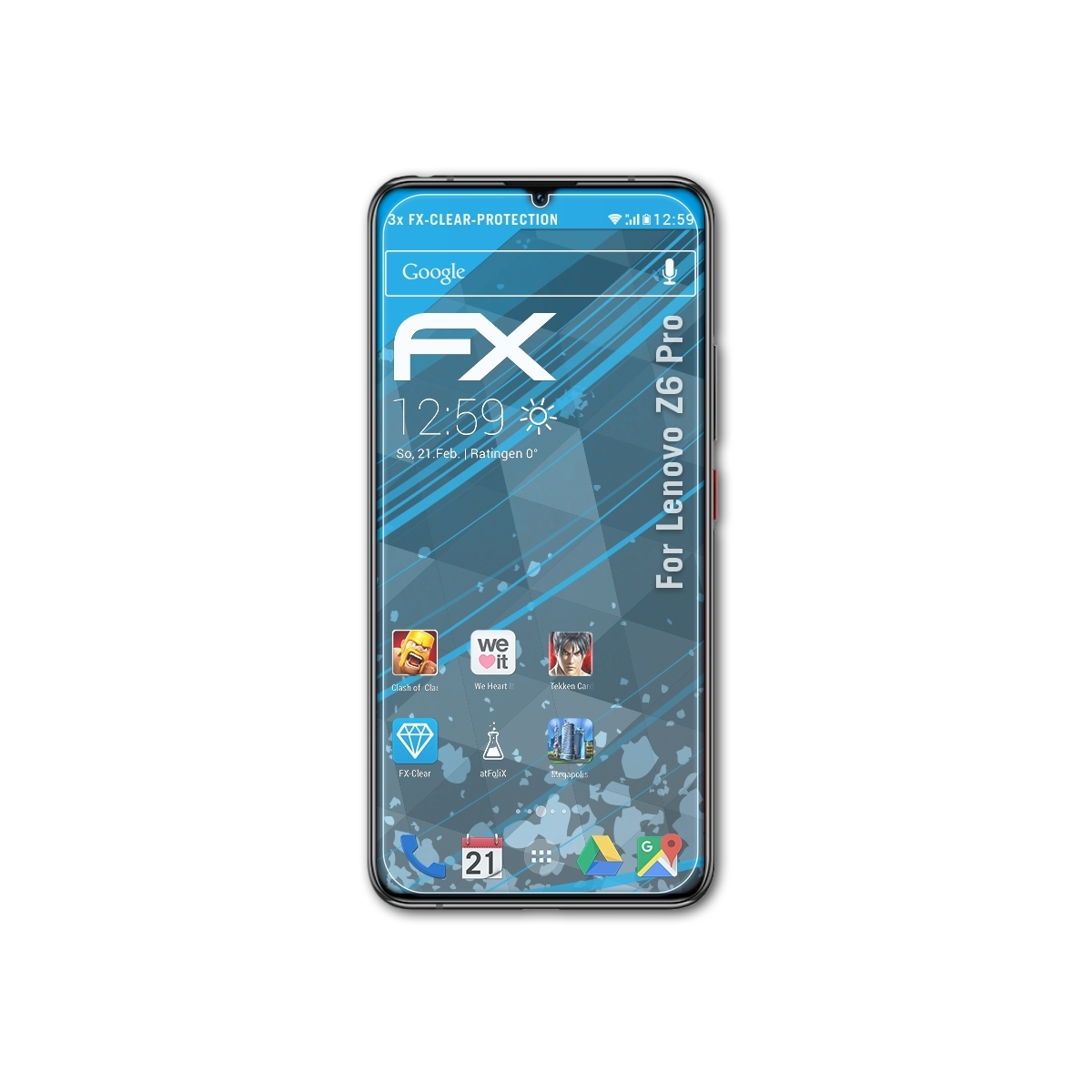 ATFOLIX 3x FX-Clear Z6 Lenovo Pro) Displayschutz(für