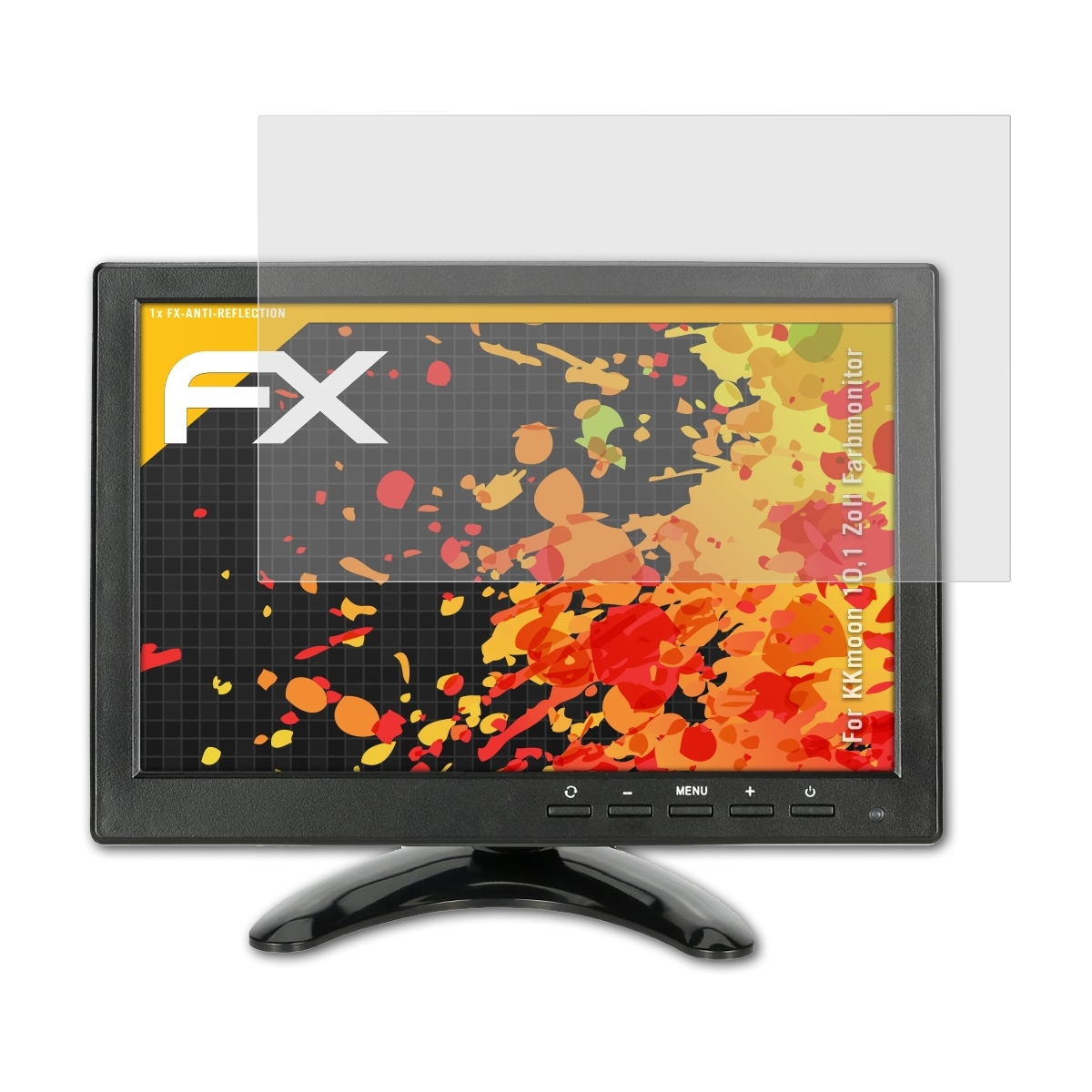 ATFOLIX FX-Antireflex Zoll Displayschutz(für 10,1 KKmoon Farbmonitor)