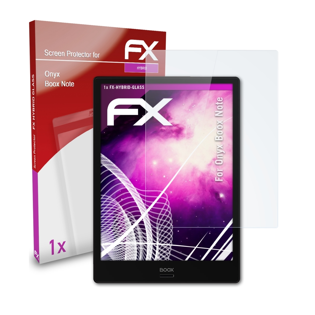 ATFOLIX BOOX Schutzglas(für FX-Hybrid-Glass Note)