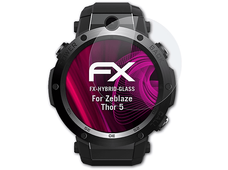 ATFOLIX FX-Hybrid-Glass Schutzglas(für Zeblaze Thor 5)