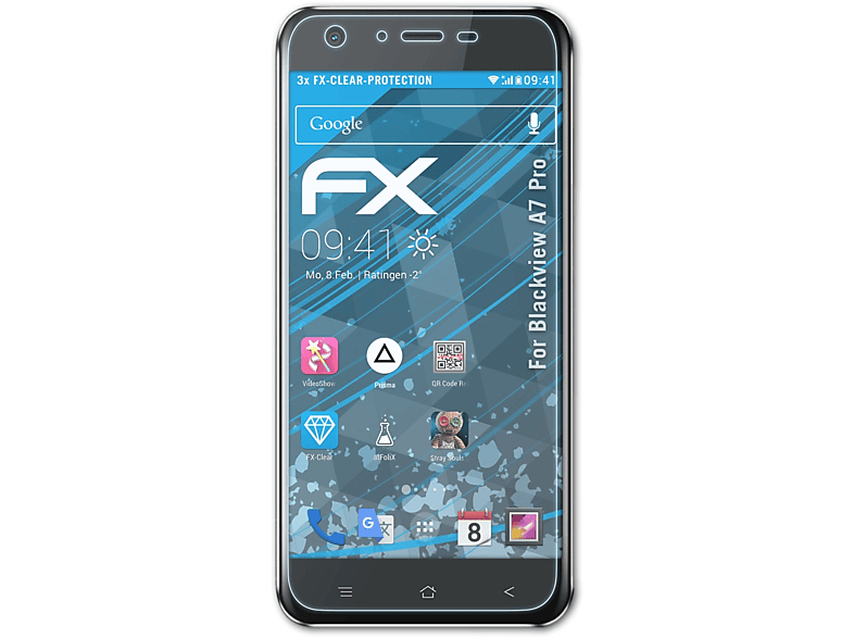 A7 3x ATFOLIX Pro) Blackview Displayschutz(für FX-Clear