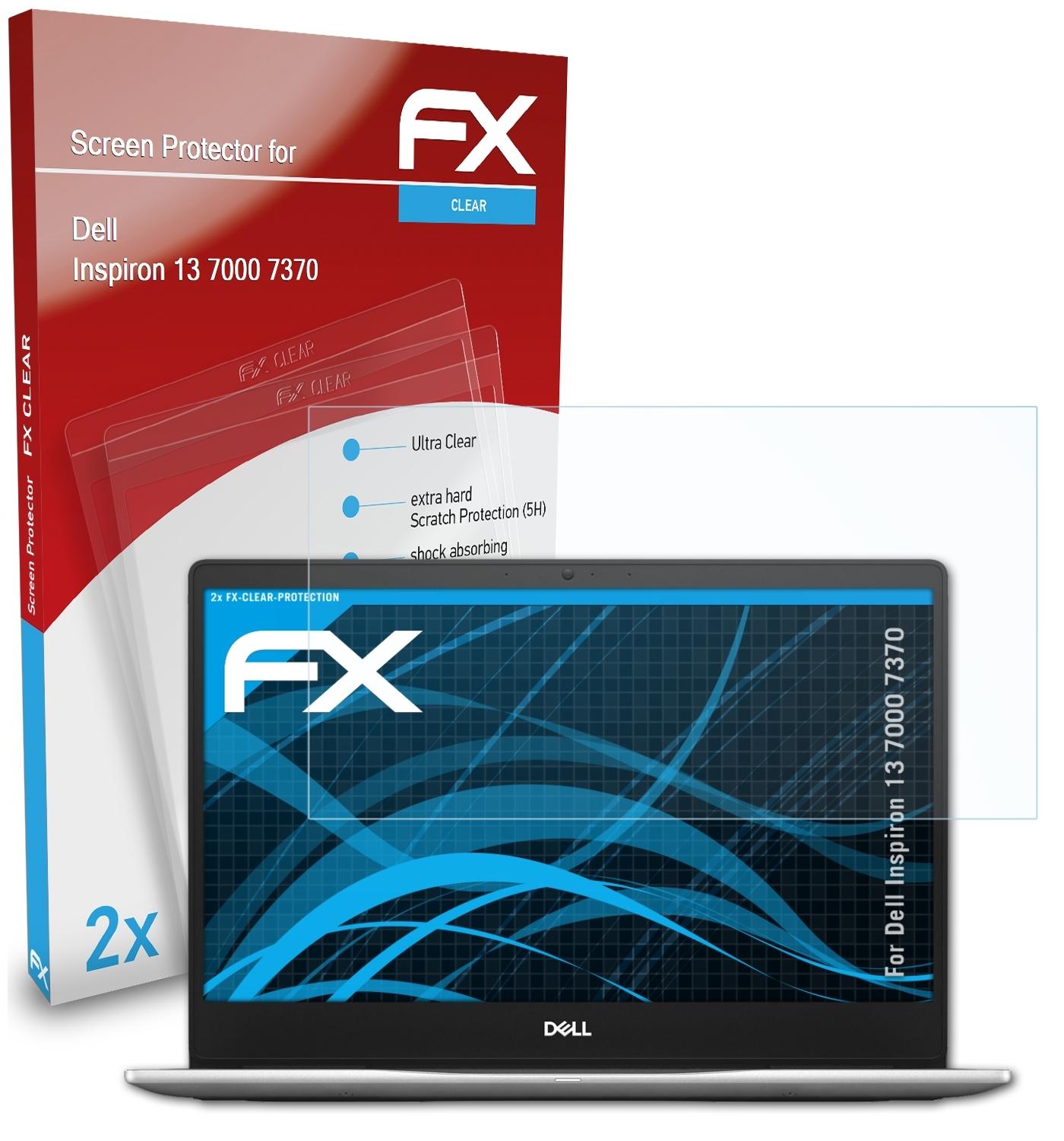 ATFOLIX 2x FX-Clear 7000 Displayschutz(für (7370)) 13 Inspiron Dell