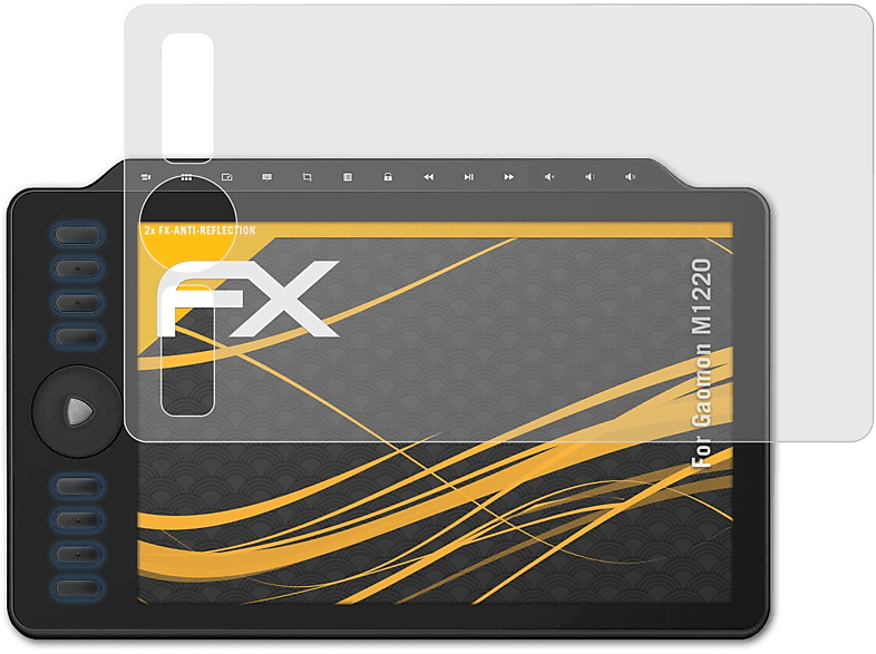 ATFOLIX 2x FX-Antireflex Displayschutz(für Gaomon M1220)