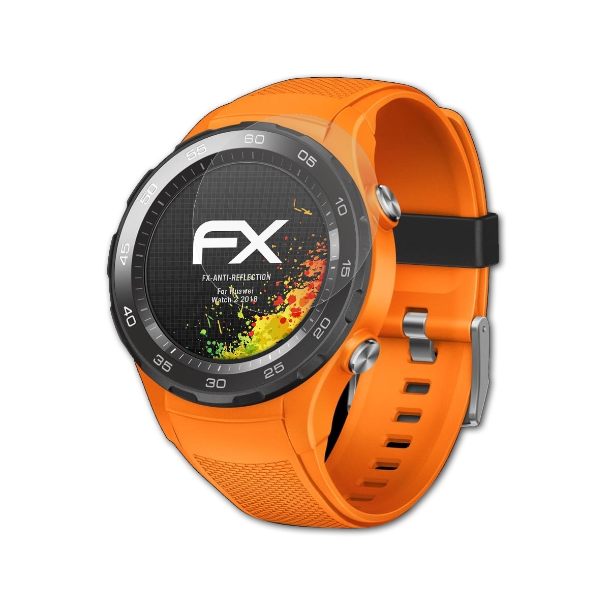 FX-Antireflex 2 Watch ATFOLIX Displayschutz(für Huawei 2018) 3x