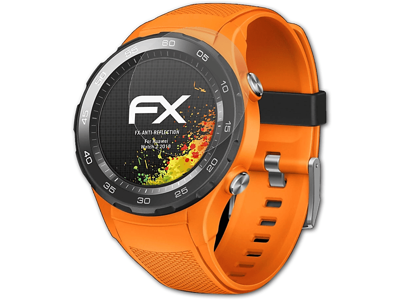 FX-Antireflex 2 Watch ATFOLIX Displayschutz(für Huawei 2018) 3x