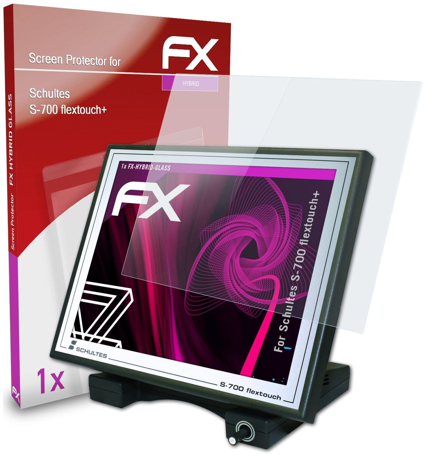 ATFOLIX FX-Hybrid-Glass Schutzglas(für Schultes S-700 flextouch+)