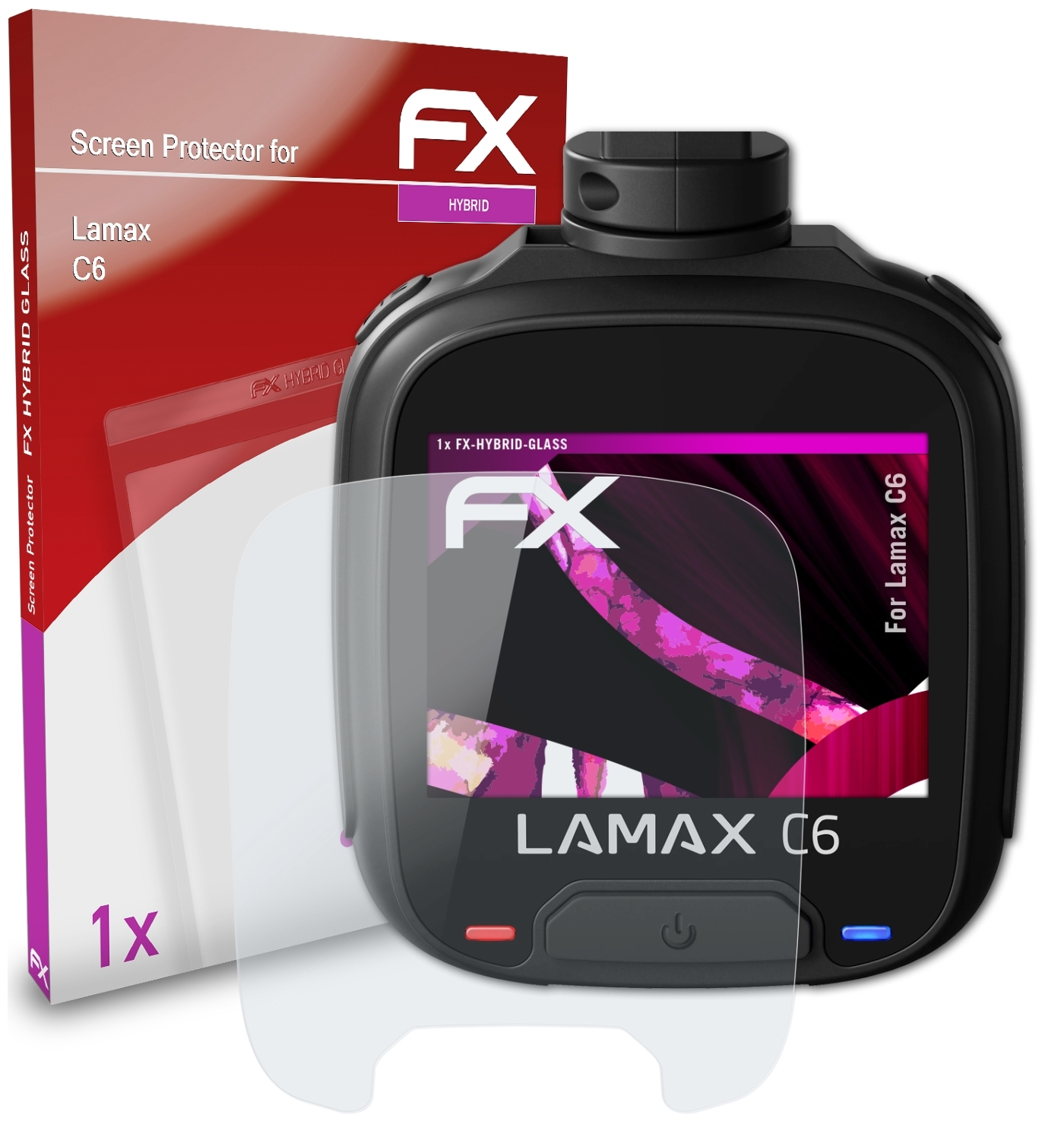 C6) FX-Hybrid-Glass ATFOLIX Lamax Schutzglas(für